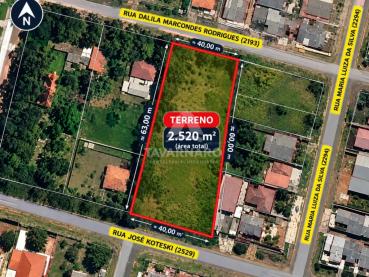Terreno de 2.520m² à Venda - Ponta Grossa - Ref. 551853-4