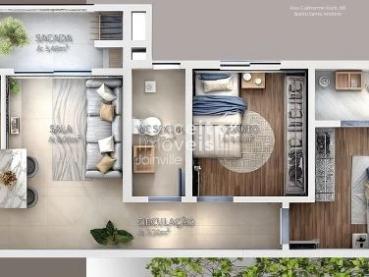 Apartamento de 82m² à Venda, 2 quartos - Joinville - Ref. 522498-4