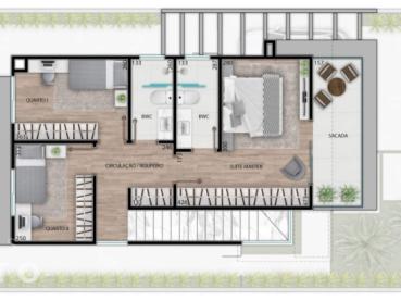Sobrado de 115m² à Venda, 3 quartos - Ponta Grossa - Ref. 524738-4