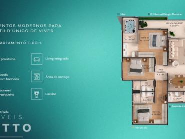 Apartamento de 86m² à Venda, 2 quartos - Porto Belo - Ref. 525072-4