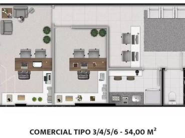 Sala Comercial de 54m² à Venda - Ponta Grossa - Ref. 525195-4