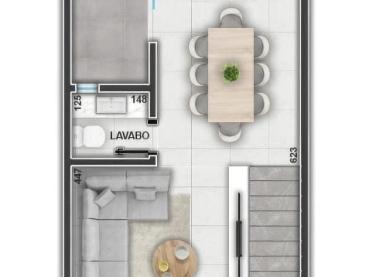 Sobrado de 108m² à Venda, 3 quartos - Ponta Grossa - Ref. 527019-4