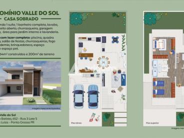 Sobrado de 200m² à Venda, 3 quartos - Ponta Grossa - Ref. 526183-4