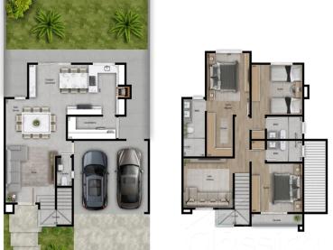 Casa em Condomínio de 185m² à Venda, 3 quartos - Ponta Grossa - Ref. 522640-4